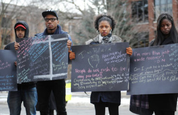 Black student union in Michigan threatens physical action