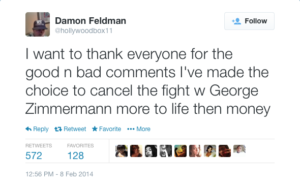 George Zimmerman, DMX boxing match canceled 