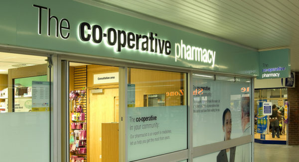 Cooperative Pharmacy in the UK.