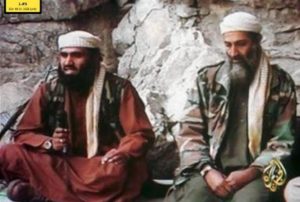 Abu Ghaith, left, with Bin Laden