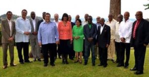 Heads of Government of CARICOM in St Vincent and the Grenadines at their 25th intersessional meeting