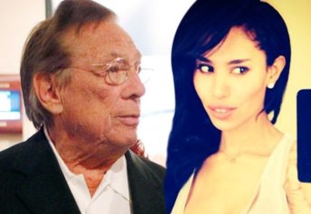 Donald Sterling and his girlfriend V. Stiviano