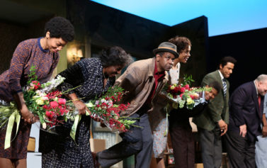 President Barack Obama and First Lady Michelle Obama enjoy Raisin in the Sun on Broadway