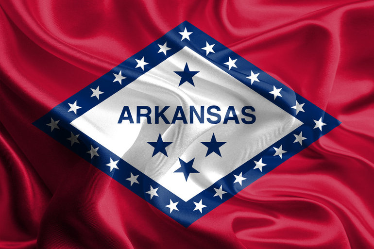 Arkansasflag Atlanta Black Star