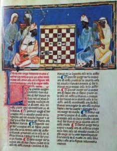 MOORISH NOBLES IN SPAIN. FROM THE CHESSBOOK OF ALPHONSO X