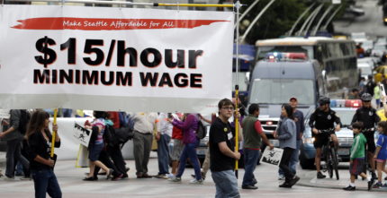 Seattle Passes Measure Raising Minimum Wage to $15, Highest in Nation
