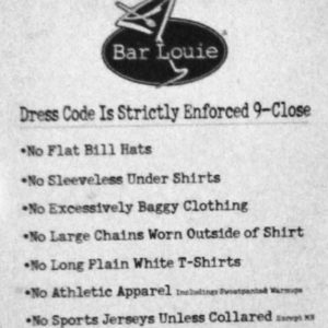 Sports bar enforces racist dress code 
