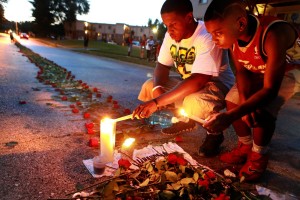 Ferguson reacts to shooting of Michael Brown