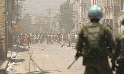 Supporters of Aristide Dispersed by Haitian Police