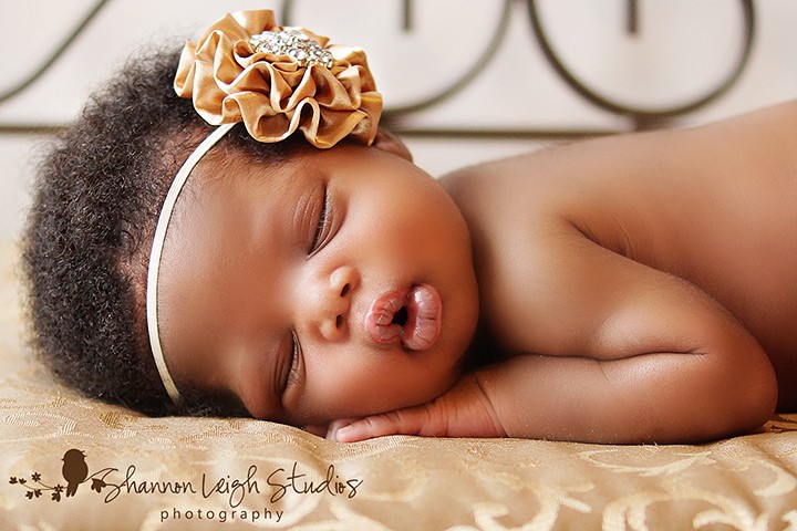 newborn black baby girl