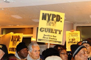 Brooklyn Protesters Gather After Funeral Of Akai Gurley, Unarmed Black Man Killed By Police Officer