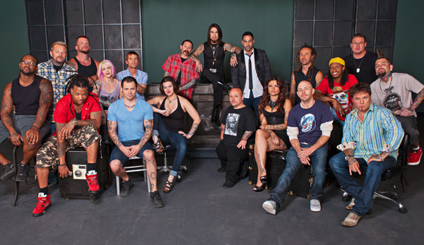 The cast of Spike TV's "Ink Master" Season 2 - Premieres on Tues