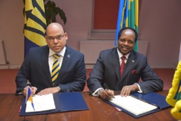 Barbados and Republic Of Rwanda Sign Agreement Forge Closer Bilateral Ties