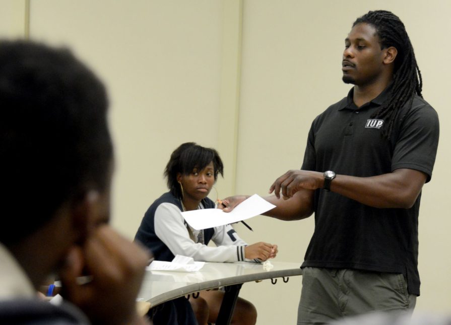 black male teacher with dreads