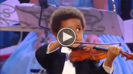 Watch This Gifted 4-Year-Old Black Violinist Wow the Crowd With His Talent