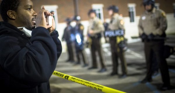 Ferguson police violate first amendment rights