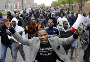Freddie Gray protesters 
