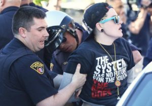 Reports revealed 71 Cleveland protesters were arrested although the majority of demonstrations remained peaceful