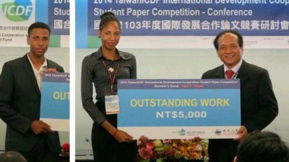 Two Young Saint Lucian Scholars Win Prize for Research Paper in Taiwan