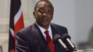 President Uhuru Kenyatta did not say his country would stop accepting foreign aid