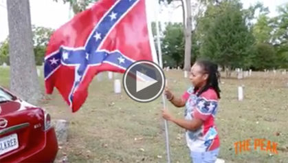 In an Epic Moment Bree Newsome Takes the Confederate Flag Matter Into Her Own Hands