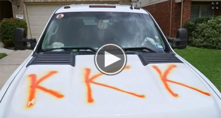 This Family Thought They Lived In The Perfect Neighborhood Until They Woke Up to Racial Slurs Graffitied All Over Their Truck