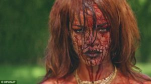 Screenshot from Rihanna's new video, BBHMM