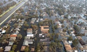 New Orleans after Hurricane Katrina.  Photograph: Allen Fredrickson/Reuters