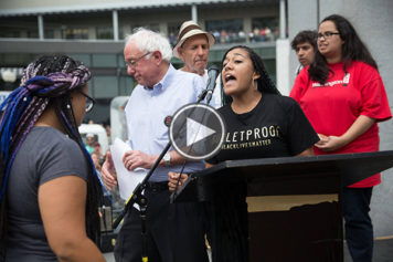 Emotions Run High as #Blacklivesmatters Protesters Literally Shut Down a Bernie Sanders Event