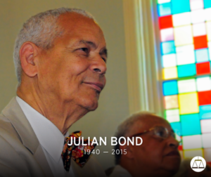 Civil Rights icon, Julian Bond, passes away at age 75. (Photo from SPLC)