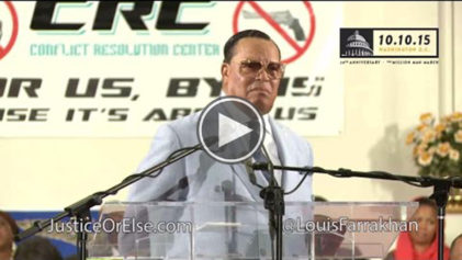 Watch Minister Farrakhan Respond to Critics Who Took His Retaliation Comment Out of Context