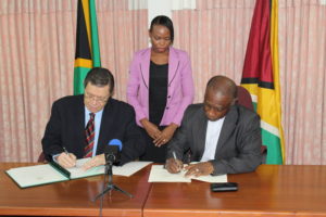Minister of Foreign Affairs of the Cooperative Republic of Guyana and Mr. Bryan Hunt