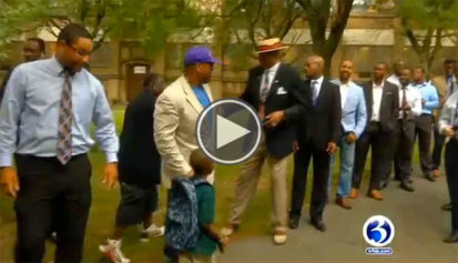 100 Black Men Came Together To Make These Kids First Day Of School More Special Than You Could've Ever Imagined