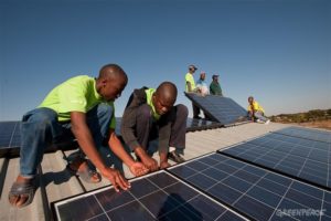 Solar Installation in South African Village