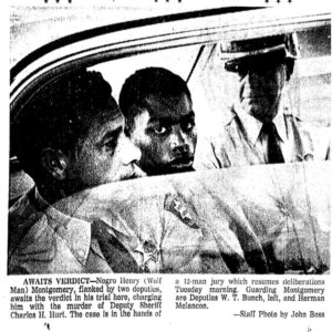 A file photo from a Baton Rouge, Louisiana, paper following the trial of 17-year-old Henry Montgomery, convicted for the 1963 murder of a sheriff's deputy.