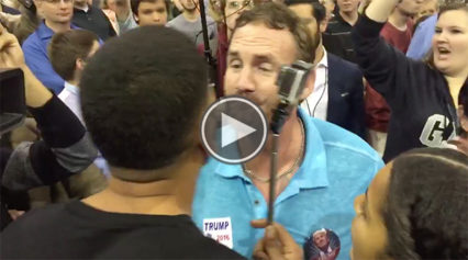 Savage Behavior: Trump Supporter Spits in the Face of Black Protester