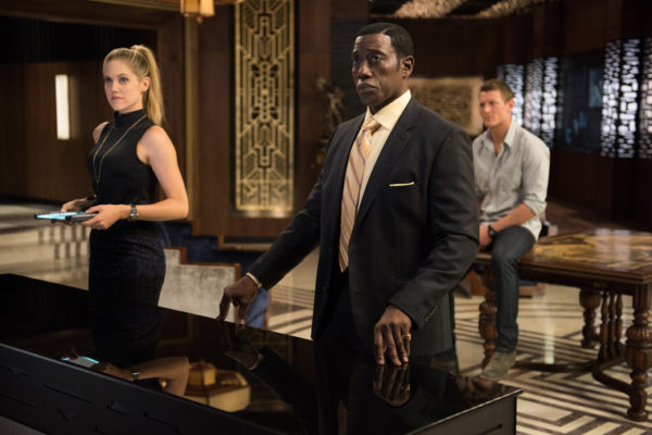 THE PLAYER -- "A House Is Not A Home" -- Pictured: (l-r) Charity Wakefield as Cassandra, Wesley Snipes as Mr. Johnson, Philip Winchester as Alex -- (Photo by: Colleen Hayes/NBC)