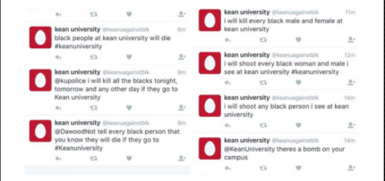 Kean University Students Receive Racist Death Threats Via Twitter