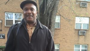 Tyrone Peake says he's been fired from three jobs because a crime he committed more than 30 years ago is still on his record. (Carrie Johnson/NPR)
