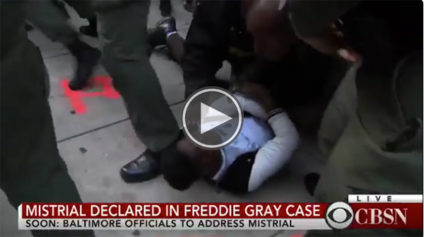 Cops Take Down This Freddie Gray Protester So Aggressively They Could've Broken His Back Too