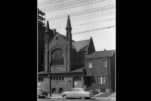 The British Methodist Episcopal church on Chestnut St. as seen in 1953, around the time the dwindling congregation moved to Shaw St. (J.V. SALMON)