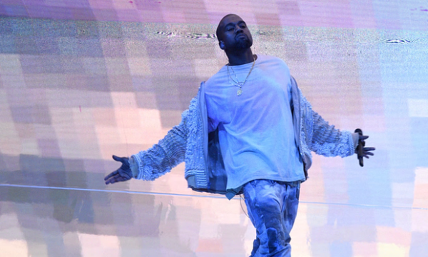  ‘I am your favourite artist’ … Kanye West on Saturday NIght Live on 13 February. Photograph: NBC/Getty Images 