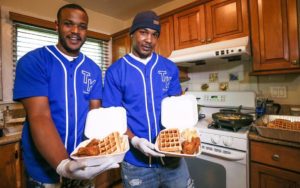Chef Malachi Jenkins and Chef Roberto Smith, founders of Trap Kitchen Photo credit: Fox LA
