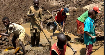 Child miners in the congo