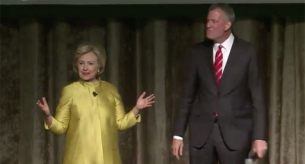 Watch: Hillary Clinton and Bill de Blasio Make Black People the Butt of Their Joke with Ill-Advised Skit