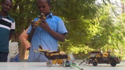 13-Year-Old Somalian Inventor Turns Trashed Items into Tiny Toy Treasures