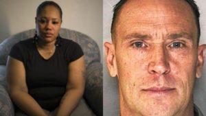 Maleatra Montanez claims she was raped by officer Chester Thompson after she called police for help finding her daughter. (Photos by New York Daily News/Syracuse Police Department)