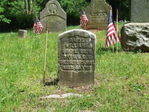 A local preservation group discovered missing flags at the African American Cemetery in Rye, New York. Courtesy FAAC Facebook.