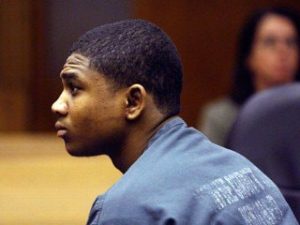 Davontae Sanford sits in a Detroit courtroom on June 30, 2010. Photo courtesy of the Associated Press.