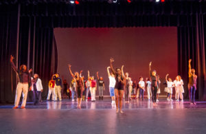 Alabama State University students participating in a DCDC master class. Photo by David Campbell